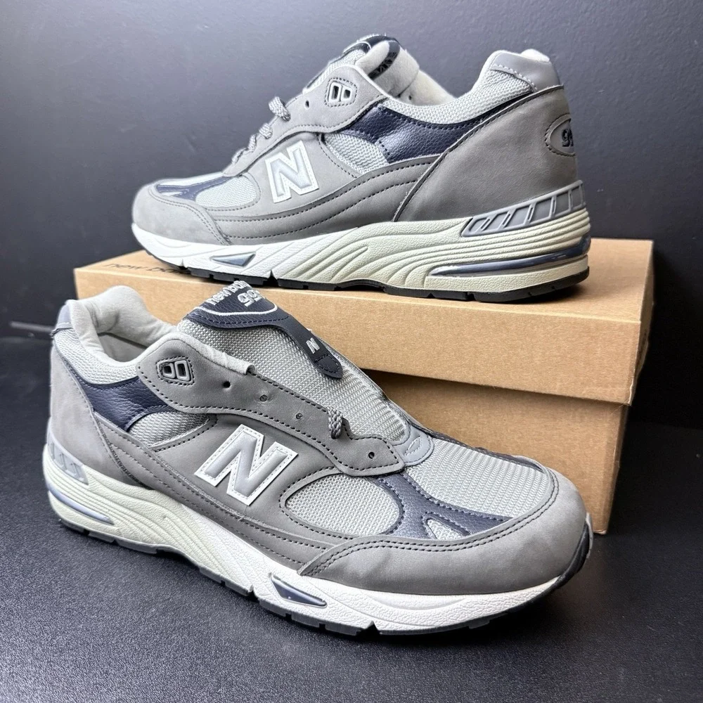 New Balance 991 Men's Made in‎ England M991GNS Size 11 Castlerock Navy Athletic